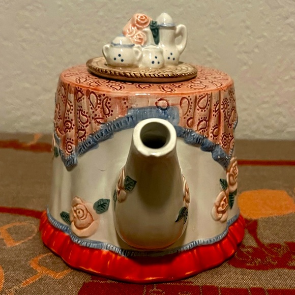 1989 Fitz andFloyd Tea Party Teapot - Picture 6 of 7